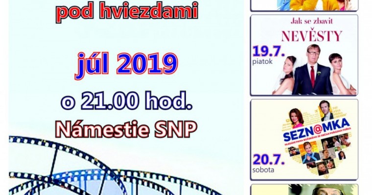 Rajecké letné kino pod hviezdami