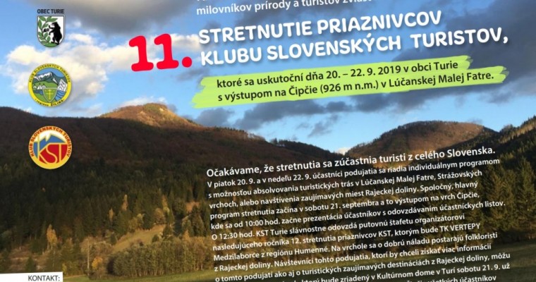 11. stretnutie priaznivcov Klubu slovenských turistov