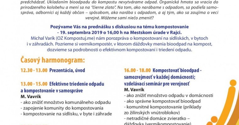 Seminár Odpad – Eko ďalej? Cesta k zníženiu množstva odpadu