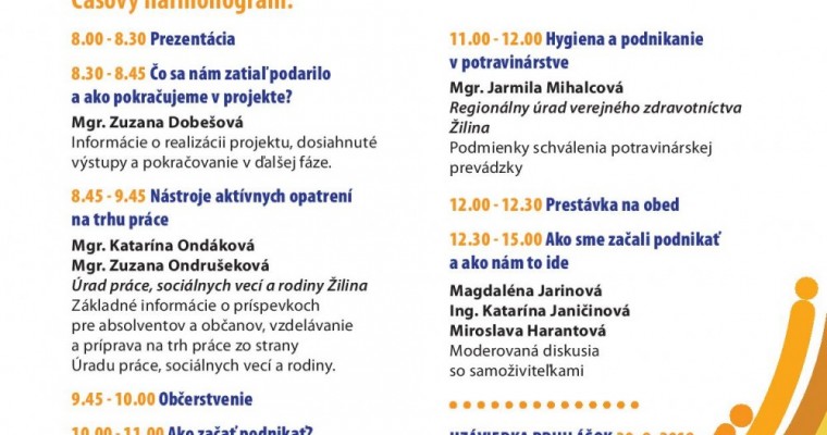 Seminár Tvorba pracovných príležitostí