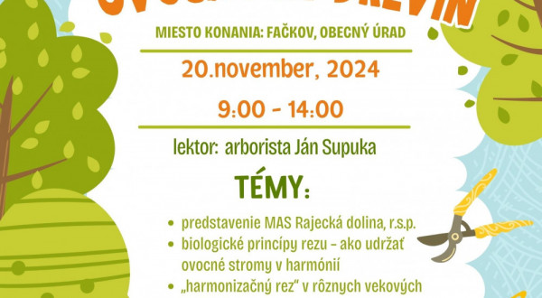 Kurz rezu ovocných drevín